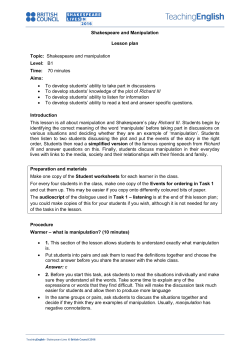 Lesson plan - TeachingEnglish