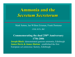 An historical perspective on ammonia