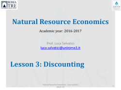 Natural Resource Economics