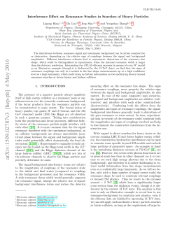 Interference Effect on Resonance Studies in Searches of Heavy