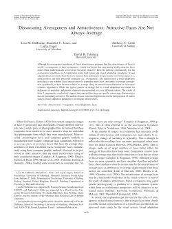 Dissociating Averageness and Attractiveness: Attractive Faces Are