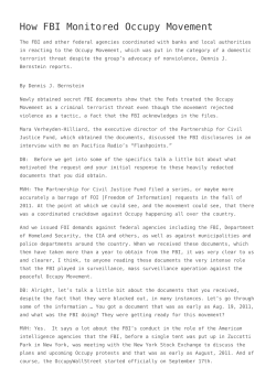 How FBI Monitored Occupy Movement,Can Iran