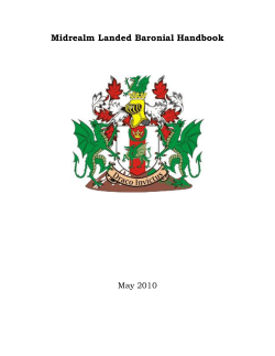 Midrealm Landed Baronial Handbook