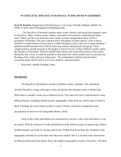 Sean Kearley Water Level Rise Due to Rainfall