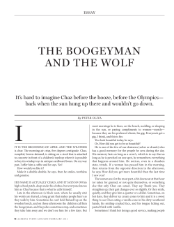 THE BOOGEYMAN AND THE WOLF