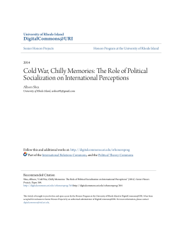 The Role of Political Socialization on International Perceptions
