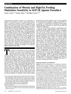 Combination of Obesity and High-Fat Feeding