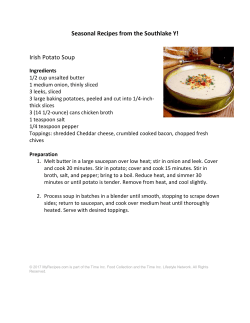 Seasonal Recipes from the Southlake Y!