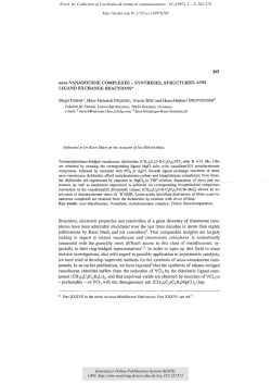 ansa-vanadocene complexes : syntheses