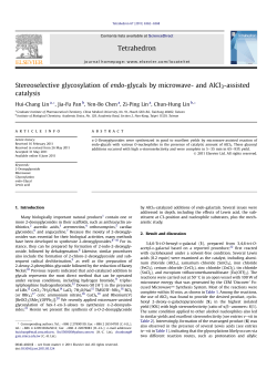 Stereoselective glycosylation of endo-glycals by microwave