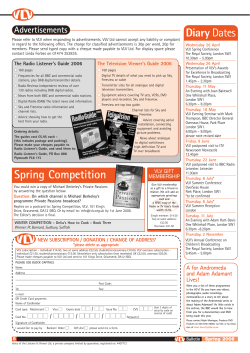 Spring 2006 Bulletin 85 - Voice of the Listener and Viewer