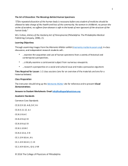 1 The Art of Dissec%on: The Meanings Behind