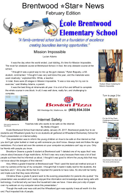 February Star News - Brentwood Elementary School