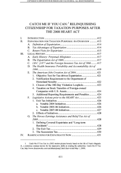 catch me if you can:` relinquishing the 2008 heart act