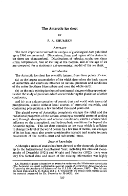 The Antarctic ice sheet