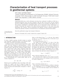 Characterization of heat transport processes in