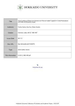 Direct Synthesis of Phenol from Benzene over Platinum