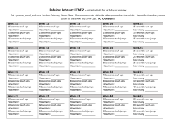 Fabulous February FITNESS - Instant activity for each day in