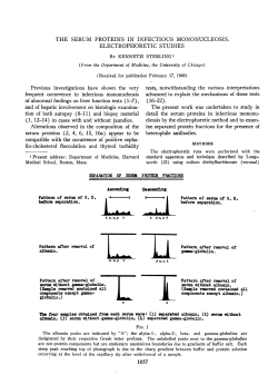ELECTROPHORETIC STUDIES lin-cholesterol flocculation and