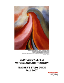 georgia o`keeffe: nature and abstraction