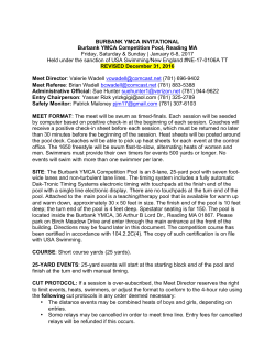 BURBANK YMCA INVITATIONAL Burbank YMCA Competition Pool