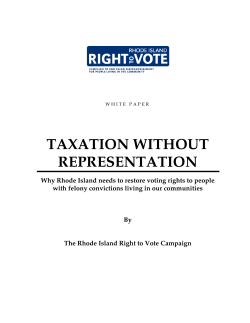 taxation without representation
