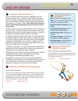 DESTINATION READING UNIT 09 OPENER