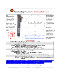Dosimeter/Rate Meter - KI Canada home page