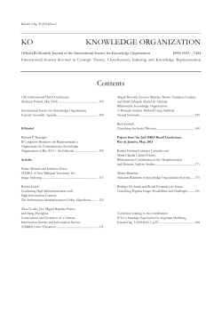 issue 2 - International Society for Knowledge Organization