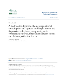 A study on the depiction of drug usage, alcohol consumption and