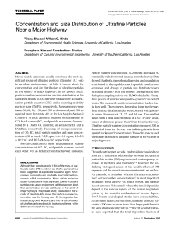 Concentration and Size Distribution of Ultrafine