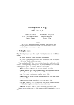 Prosper - TeXdoc.net