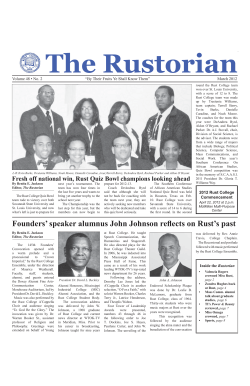 The Rustorian - Rust College