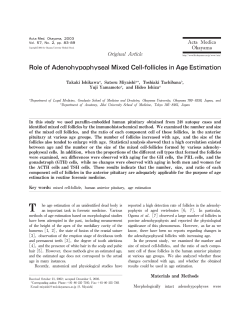 Role ofAdenohypophysealMixed Cell