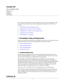 Oracle VM Server - Oracle Help Center