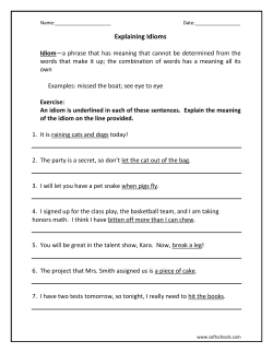 Explaining Idioms