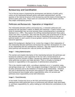 Bureaucracy and coordination