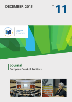 ECA Journal - December 2015 - European Court of Auditors