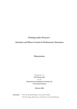 Choking under pressure - publish.UP