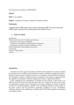 International Key Comparison APMP.QM