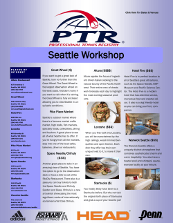 Seattle Workshop