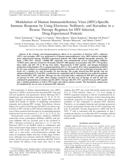 Modulation of Human Immunodeficiency Virus (HIV)-Specific