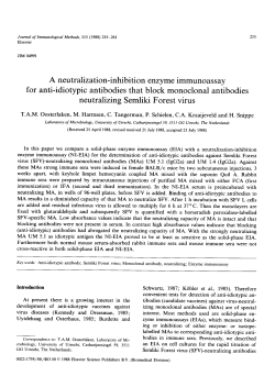 A neutralization-inhibition enzyme immunoassay for anti