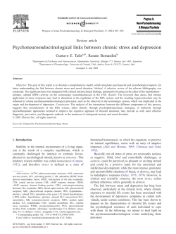 Psychoneuroendocrinological links between chronic stress and