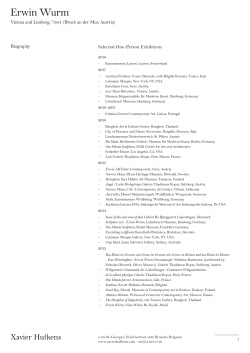 Erwin Wurm - Xavier Hufkens