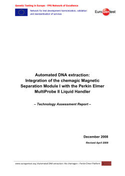 Automated DNA extraction