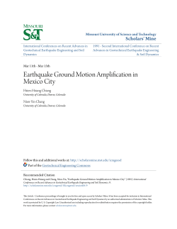 Earthquake Ground Motion Amplification in Mexico City