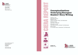 Conceptualizations Underlying Emergent Readers` Story Writing