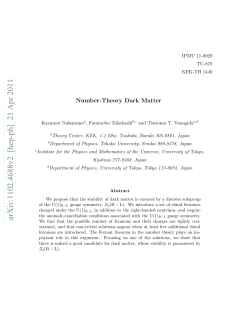 Number-Theory Dark Matter