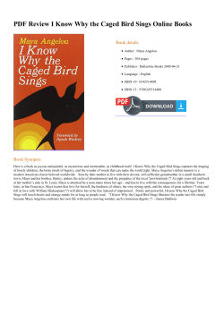 PDF Review I Know Why the Caged Bird Sings